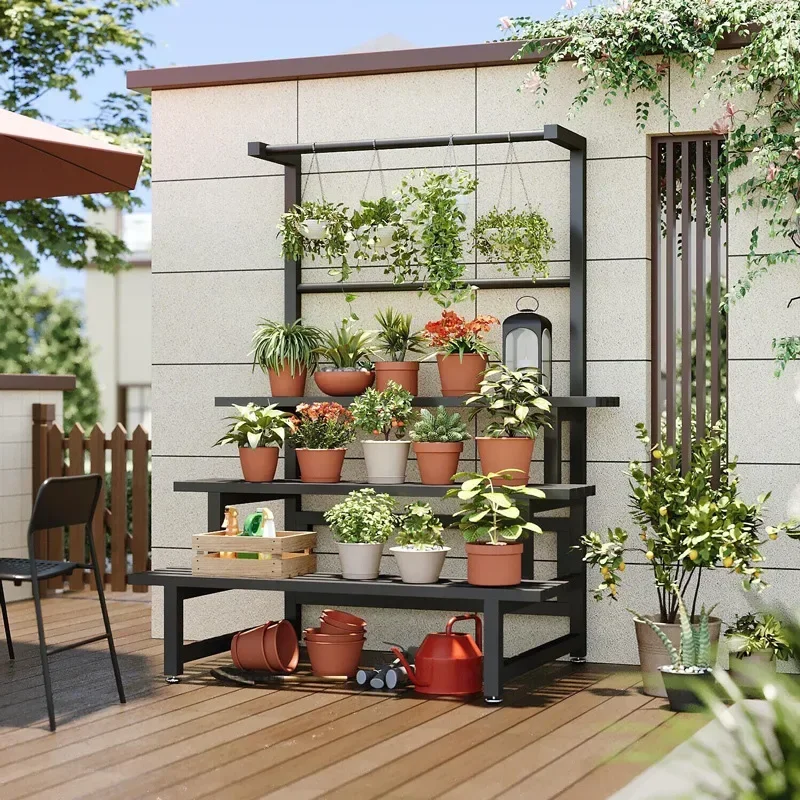Outdoor Furniture Luxury - Scaffale per piante con Display a
