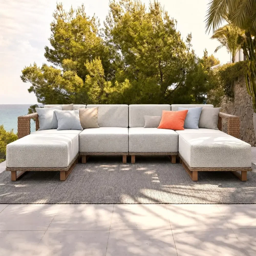 Outdoor Furniture Luxury - Set di divani da esterno in
