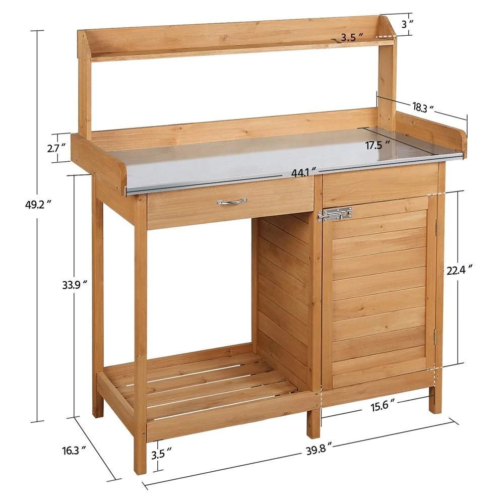 Tavolo da Lavoro in Legno Mass - Outdoor Furniture Wood recensione e prezzo