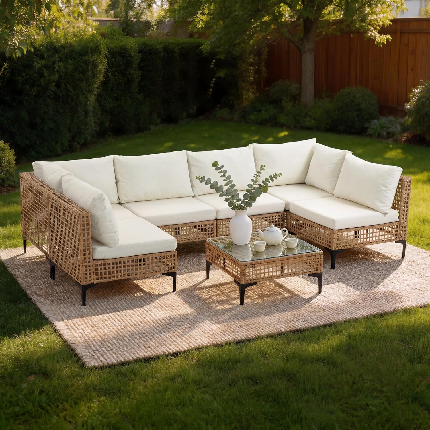Set di 7 Pezzi di Mobili da Es - Outdoor Furniture Luxury recensione e prezzo