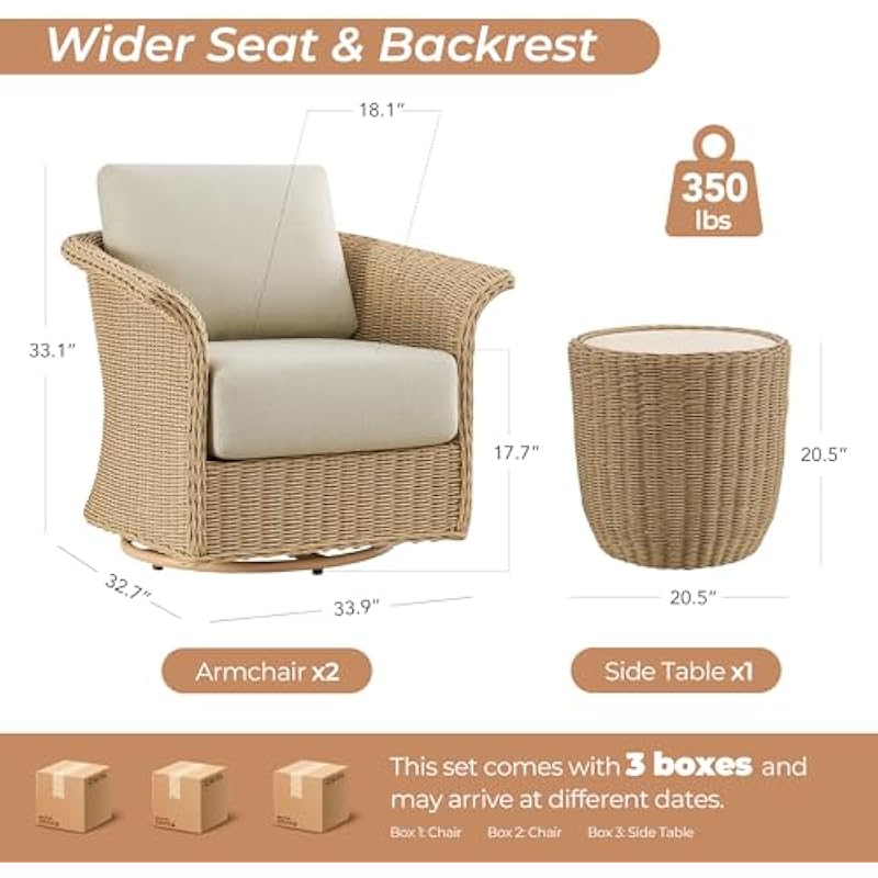 Set da esterno composto da tre - Outdoor Furniture Metal Chairs recensione e prezzo