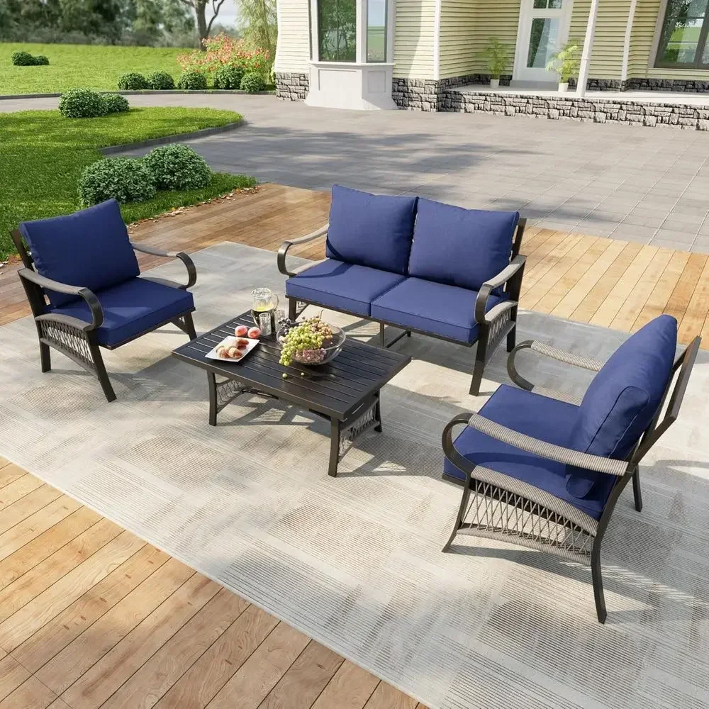 Set di Mobili da Esterno in Me - Outdoor Furniture Metal Chairs recensione e prezzo