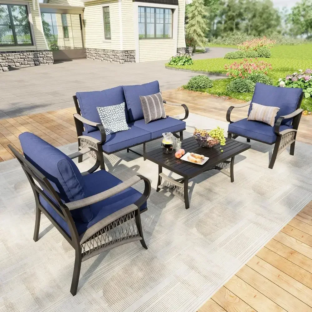Set di Mobili da Esterno in Me - Outdoor Furniture Metal Chairs recensione e prezzo