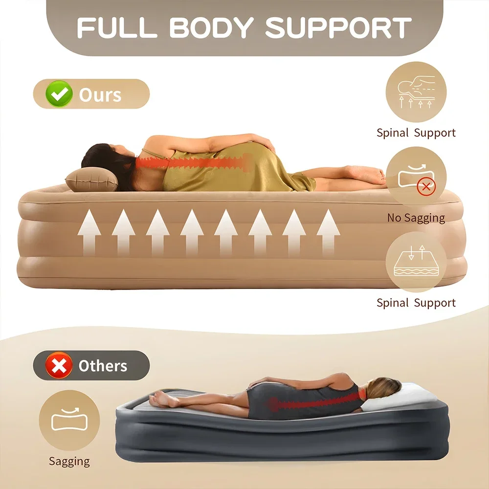Materasso gonfiabile Queen con - Outdoor Furniture Luxury recensione e prezzo