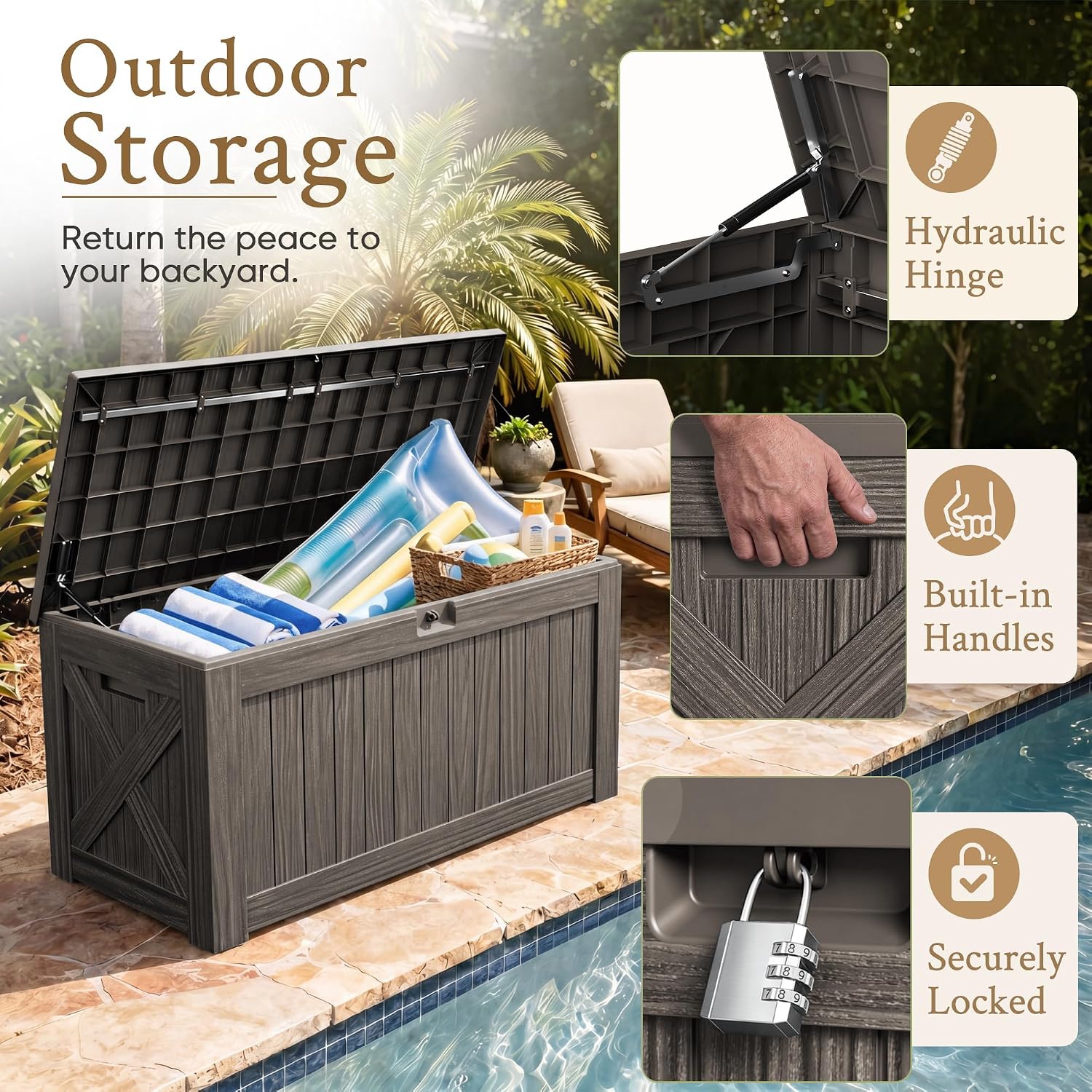 Contenitore da Esterno da 120  - Outdoor Furniture Wood recensione e prezzo