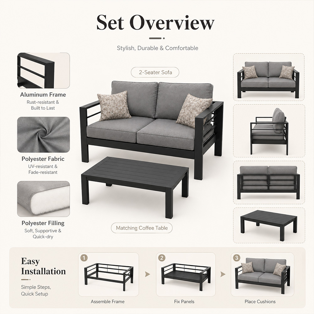 Set di Mobili da Giardino in A - Outdoor Furniture Luxury recensione e prezzo