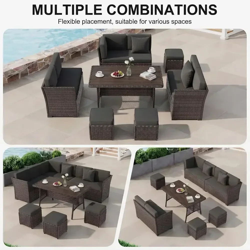 Set da esterno composto da 7 p - Outdoor Furniture Metal Chairs recensione e prezzo