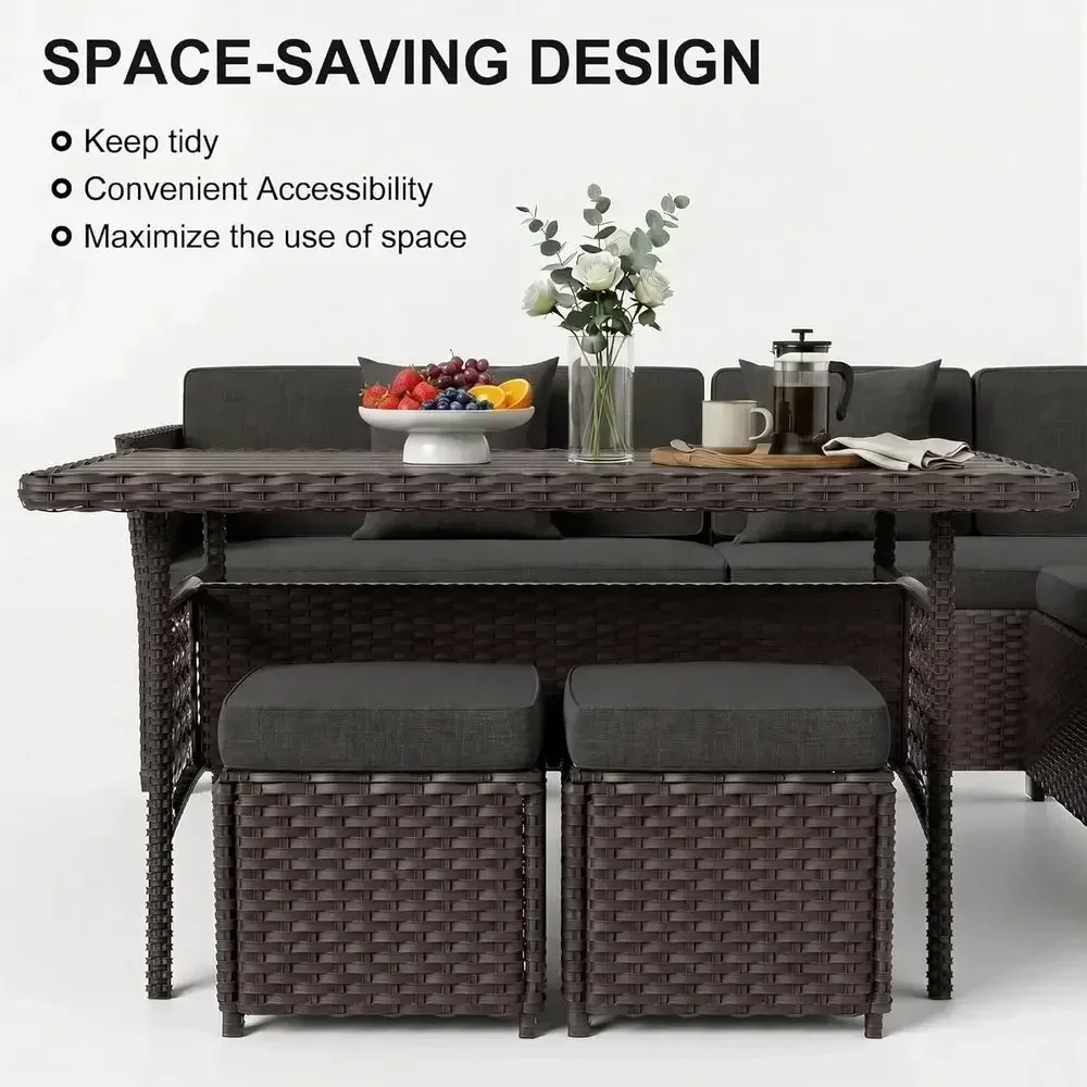 Set da esterno composto da 7 p - Outdoor Furniture Metal Chairs recensione e prezzo